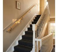 Woodworx Premium Solid Pine - 3.6M Indoor Stair Handrail Kit. Easy Install All In One Box With Brackets & Endcaps - 5Yr Guarantee