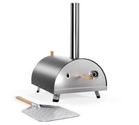 Woody Oven - Multifuel Table Top Pizza Oven Kit with Pizza Peel, Cover & Built In Thermometer