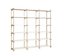 Woody Shelving 2.0 Bookcase Large Almond White/Steel