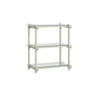 Woody Shelving 2.0 Bookcase Small Smokey Grey/Glass