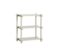 Woody Shelving 2.0 Bookcase Small Smokey Grey/Steel