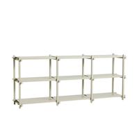 Woody Shelving 2.0 Shelving Unit Low Smokey Grey/Steel