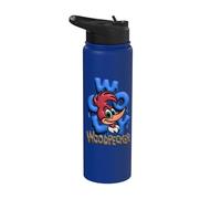 Woody Woodpecker Blue Graffiti Pop Style Stainless Steel Insulated Water Bottle