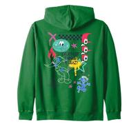 Woody Woodpecker Street Chaos Collage Zip Hoodie