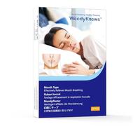 WoodyKnows Model 2024 Safe Mouth Tape │ Anti Snoring Sleep Strip │ Dry Mouth Breathing Relief │ Nose Breathe Aid Device │ Better Snore Solution │ Buddy of Nasal Strip/Dilator (24 Pieces)