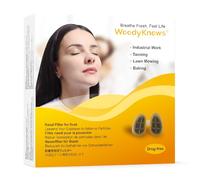 WoodyKnows Nasal Filters for Dusty Activities, Useful Tool for Doing Industrial Work, Grooming, and Housekeeping (L, 4 Filters+48 Replacements)