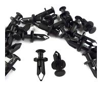Woodzdon Pack of 100 Replacement for Can Am 293150089 ATV UTV Fit 8mm 5/16 inch Hole Fender Rivet Plastic Clip Push Pin Splash Guard Body Panel Retainer Motorcycle Black Nylon Fastener for Bombardier