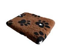 WOOF AND PUP | Non Slip Vet Bedding | Big Brown Paws Pattern | Machine Washable | UK Manufactured | Non-slip | Dog Bed | Whelping | Vet Bed For Dogs | Cats | Animals (Large 150cm x 100cm (60" x 40"))