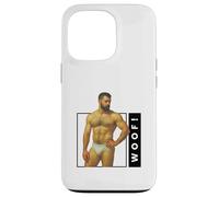 Woof Beefcake Bear Retro Gay Pride Queer Masculinity Art Case for iPhone 13 Pro
