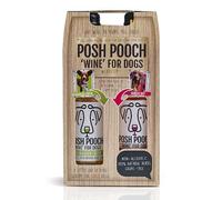 WOOF&BREW Posh Pooch Dog and Cat 'Wine'- Gift Box (2 x 250ml) - A Unique Cooling & Hydrating Christmas and Birthday Gift for Dogs and Cats