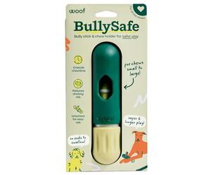 WOOF BullySafe - Bully Stick Holder - Durable Dog Chew Holder for Safe, Long-Lasting Play - Easy to Clean - No More Swallowed Ends