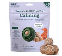 WOOF Calming Dog Treats - Long-Lasting Refills for The Pupsicle Toy - Magnesium for Dogs - Large Pops - 7 Count