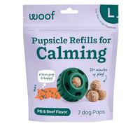 WOOF Calming Dog Treats - Long-Lasting Refills for The Pupsicle Toy - Magnesium for Dogs - Large Pops - 7 Count