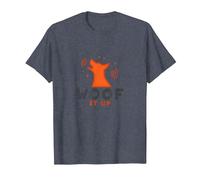Woof It Up: Playful Dog Lover Design for Pet Enthusiasts T-Shirt, Men, Heather Blue, XXL