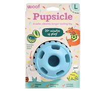 WOOF Party Pupsicle - Long-Lasting Interactive Dog Toys for Boredom - Low-Mess Design - Birthday Gifts for Dogs - Large Dog Toys - Buddy Blue