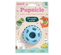 WOOF Party Pupsicle - Long-Lasting Interactive Dog Toys for Boredom - Low-Mess Design - Birthday Gifts for Dogs - Small Dog Toys - Buddy Blue