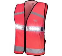 Woof Wear 2025 Junior LED Hi Vis Riding Vest - Hi Viz Pink