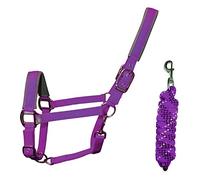 Woof Wear Contour Head Collar & Lead Rope Set ULTRA VIOLET (Pony)