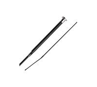 Woof Wear Diamond 100cm Dressage Whip - Black/Silver