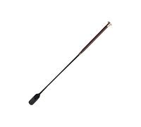 Woof Wear Diamond 60cm Riding Whip - Chocolate - 60cm long including the Real Leather Flapper - Flexible Fibreglass