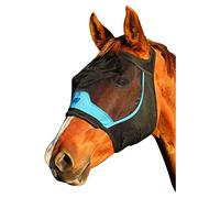 Woof Wear Fly Mask Without Ears - Black Turquoise