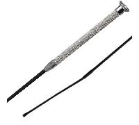 Woof Wear Glitz Dressage Whip - Silver