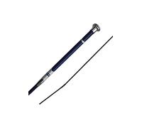 Woof Wear Harmony Resolute Dressage Whip - Navy/Silver
