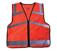 Woof Wear Hi Viz Orange Riding Vest - Junior - Medium/Large