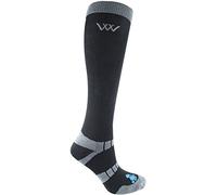 Woof Wear Long Bamboo Waffle Riding Socks Black - Unisex - They're made from bamboo fibre and have fabulous good looks