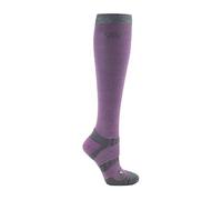 Woof Wear Long Bamboo Waffle Riding Socks - Lilac/Grey