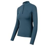 Woof Wear Long Sleeve Tech Riding Shirt - Womens Horse Riding Base Layer Tops - Petrol Blue - Size: UK16