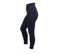 Woof Wear Navy Original Ladies Knee Patch Riding Tights - Size 18