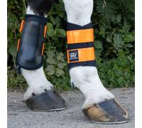 Woof Wear Reflective Club Brushing Boots - Orange - Size: Small