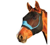 Woof Wear UV Fly Mask without Ears Black and Turquoise - Medium