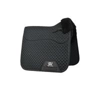 Woof Wear Vision Elegance Sheepskin Dressage Saddle Pad - Black - Luxurious sheepskin - Easy fit D ring straps