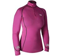 Woof Wear Womens Performance Riding Shirt Berry - Lightweight UV Sun Protection and SPF Properties