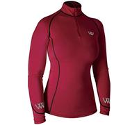 Woof Wear Womens Performance Riding Shirt - Shiraz - Lightweight UV Sun Protection and SPF Properties