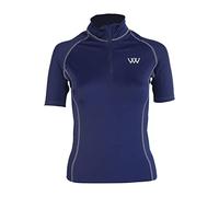 Woof Wear Womens Short Sleeve Performance Riding Shirt - Navy