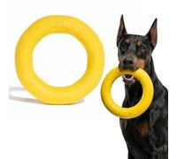WoofBite Giant XL Virtually Indestructible Dog Ring - Lifetime Replacement - Tough, Durable Chew Toy for Aggressive Chewers - Safe Non-Toxic Natural Rubber - Chew, Tug, Fetch - Large - 9"x2", 2.25lbs