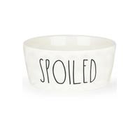 WoofinPets 70OZ Ceramic Dog Bowl - 10'' Extra Large Food Water Dog Bowl, Heavy Duty Non-Slip Dog Dish for Medium and Large Dog, Food Grade Porcelain Pet Feeder Bowl, Microwave & Dishwasher Safe, White