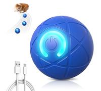 WOOFOOLA Interactive Pet Toy Automatic Rolling Ball, 2025 New Vibrating Dogs Ball Moving Dog Balls with Led Flash Light, Washable Durable Electronic Dog Toy Rechargeable Cat Toys (2pc)