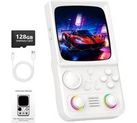 WOOFOOLA R36tmax Retro Handheld Game Console, Retro Gaming Console 4.0'' Ips Screen with 20,000+ Classic Games, Supports Wi-fi Multiplayer & 2-player Mode, 4000mah Battery(R36t-128gb-gray)