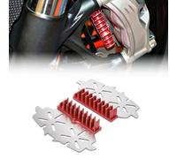 WOOGA Caliper Heatsink Compatible with Brembo M50 M4 M40 GP4 GP4RS/RX, Red | CNC Aluminum, Anodized Finish, Direct Bolt-On, Fits Brembo M50 M4 M40 GP4 GP4RS/RX Calipers, 4 Colors