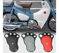 WOOGA Motorbike foot-shaped Pedal Enlarge Extension Rear Brake Peg Pad Extender compatible for Ho&n&da Super Cub C125 C 125 2018-2025 (JA48/JA58/JA71) (Black)
