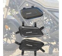 WOOGA Motorcycle Side Bag Waterproof, Tool Bag, Large Capacity, 3.5 Gal (1.5 L), Hard Shell Carbon Look Water Stopping Zipper fit for Ho&nda Rebel CMX 250 CMX 300 CMX500 CMX 1100 (1 Pair Bag)