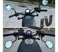 WOOGA Rearview Mirror Upside Down Bracket,Motorcycle Handlebar Rear View Side Mirror Flipped Bracket, Downwards Adaptor Bracket Expansion Stand fit for Ho&nda Rebel CMX 250 CMX 300 CMX 500 2017-2024