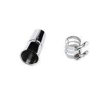 Woogim Saxophone Kit for Tenor Saxophones Mouthpieces Clarinet Clip with Copper Cap 1 Pcs Sliver