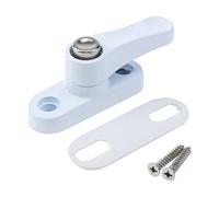 Woogim Window Lock White Casement Window Lock Sliding Sash T-Lock with Screws, 2.6x2.6 Inch