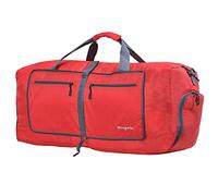 Woogwin Travel Duffel Bag Large Foldable Waterproof Overnight Bag for Beach Swim Bags Pool Sports Gym, 60L Red, Big Size, Large Duffle Bags