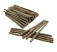 Woohome 120 PCS Wood Log Sticks for Crafts, 5.9 Inch Natural Twigs, 0.1-0.2 Inch Diameter, 120 Pieces